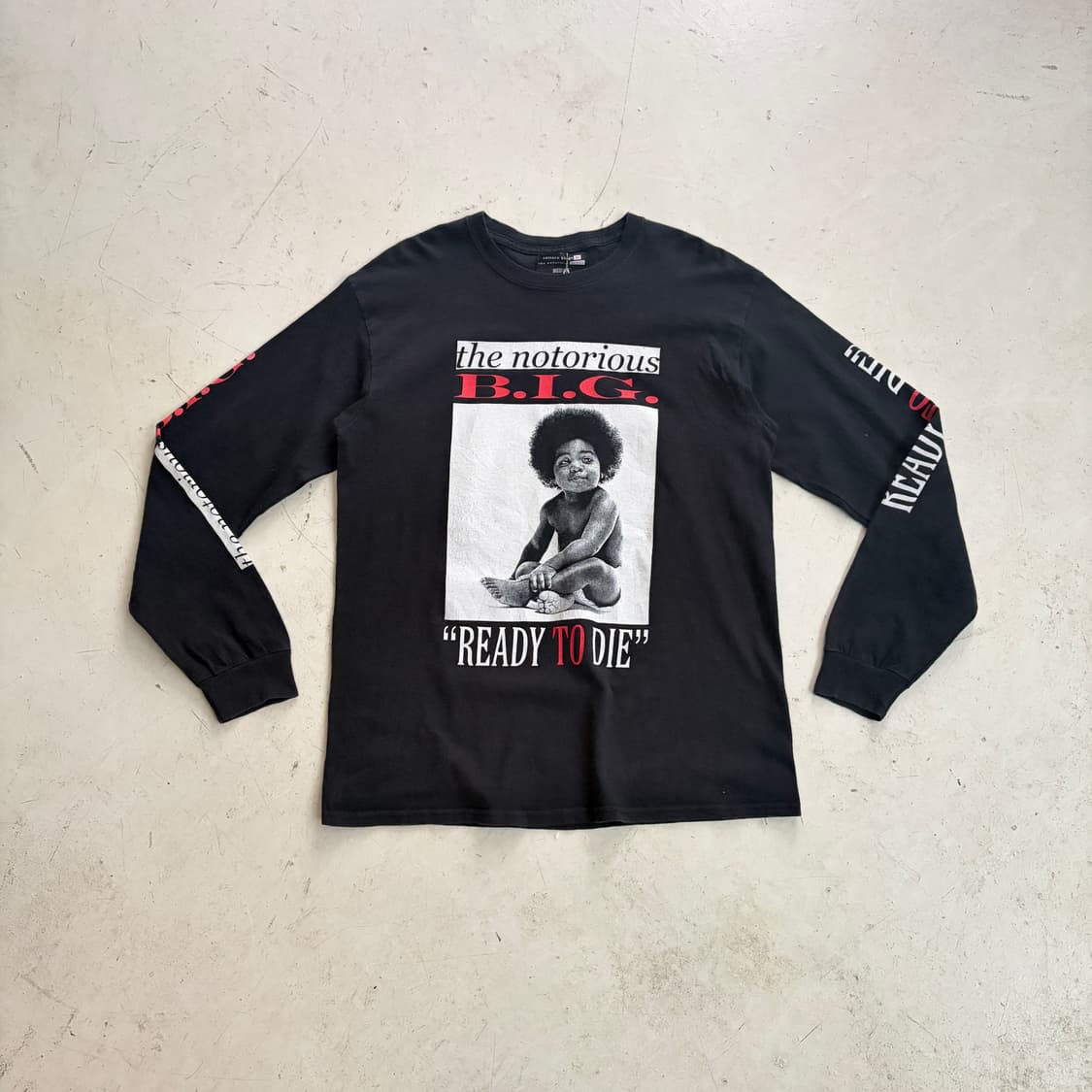 Notorious B.I.G. Ready to Die 앨범 롱슬리브 M 상품이미지1