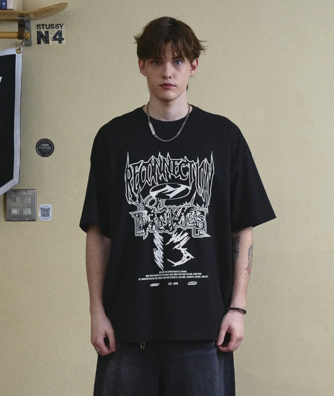 메종미네드 블랙 반팔 티셔츠 L 상품이미지2