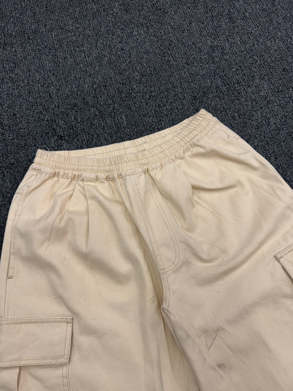 L)산타크루즈 빈티지 크림 코튼 카고 조거 팬츠 상품이미지2