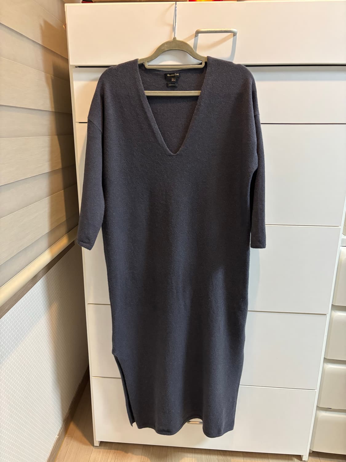 마시모뚜띠 이태리제 양모(울) 다크네이비 원피스 상품이미지3