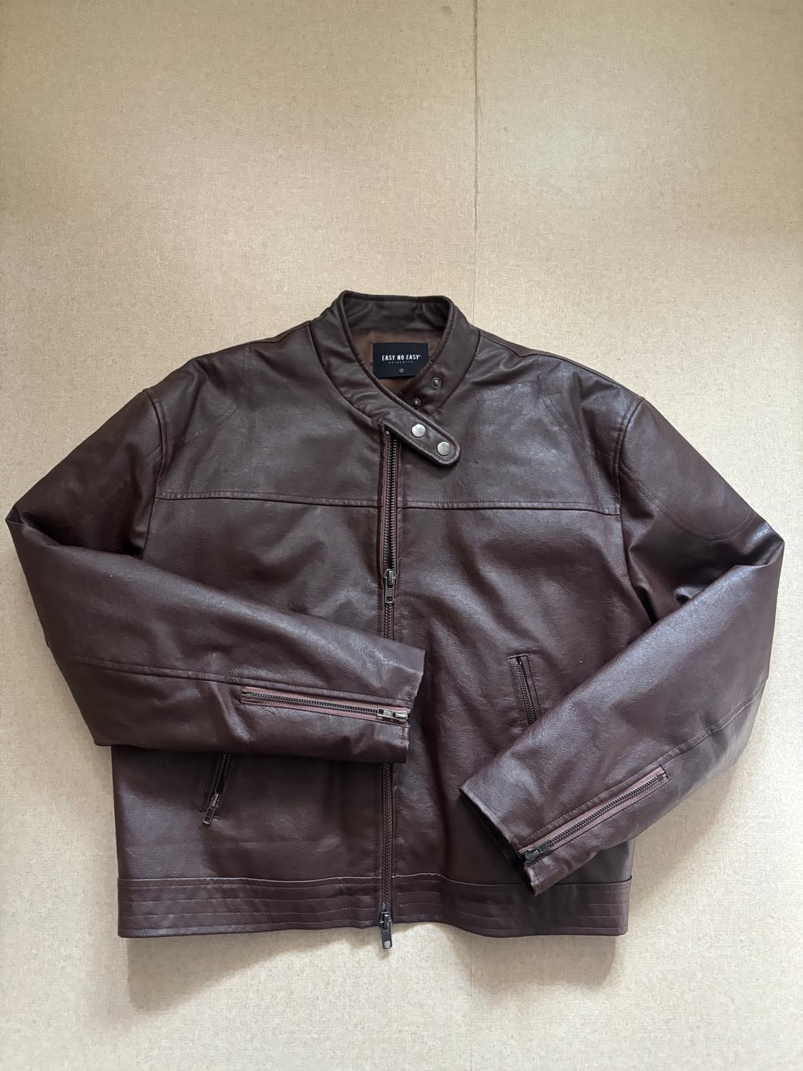 이지노이지 레더 바이커 자켓 [1사이즈] 상품이미지1