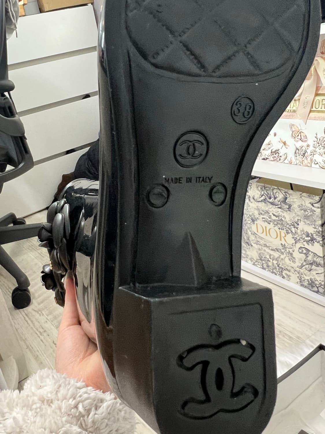 샤넬 레인부츠 38 상품이미지5