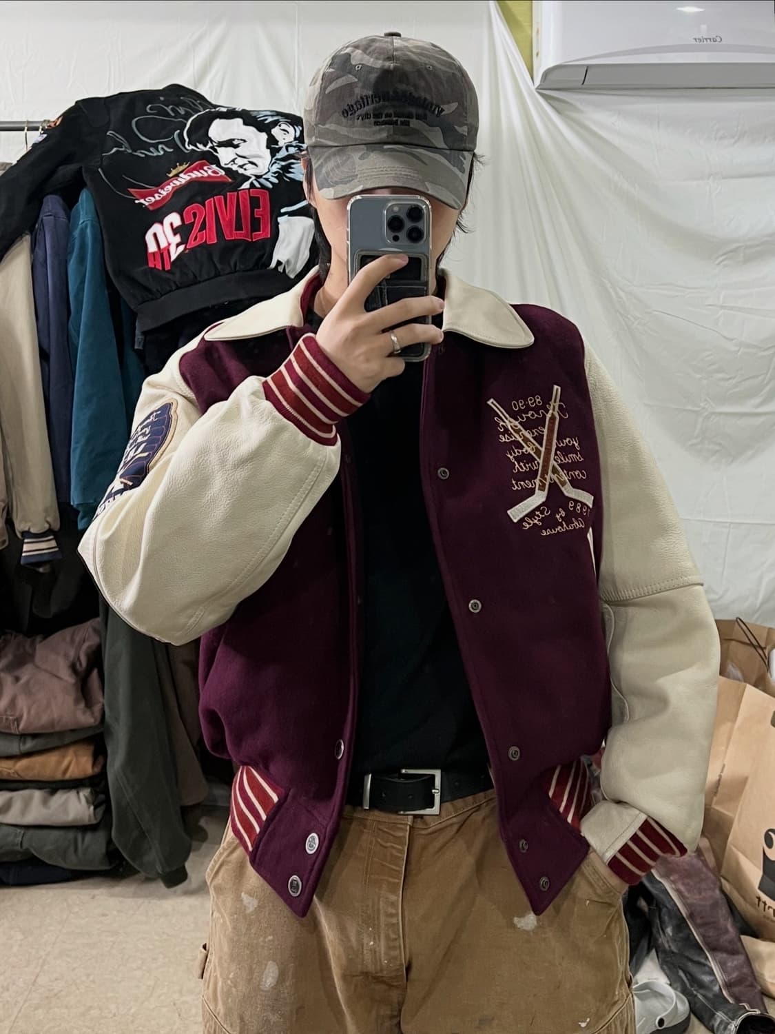 ABAHOUSE 아바하우스 아이스하키 바시티 자켓 상품이미지3