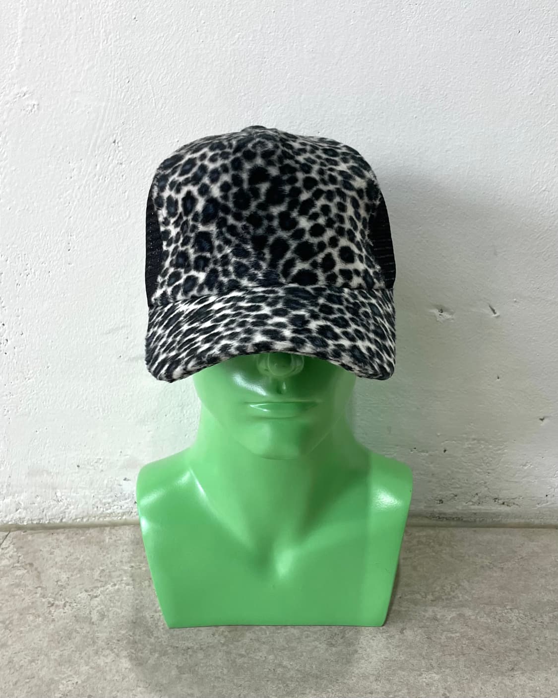 Leopard Fur Navy Cap Hat  상품이미지2