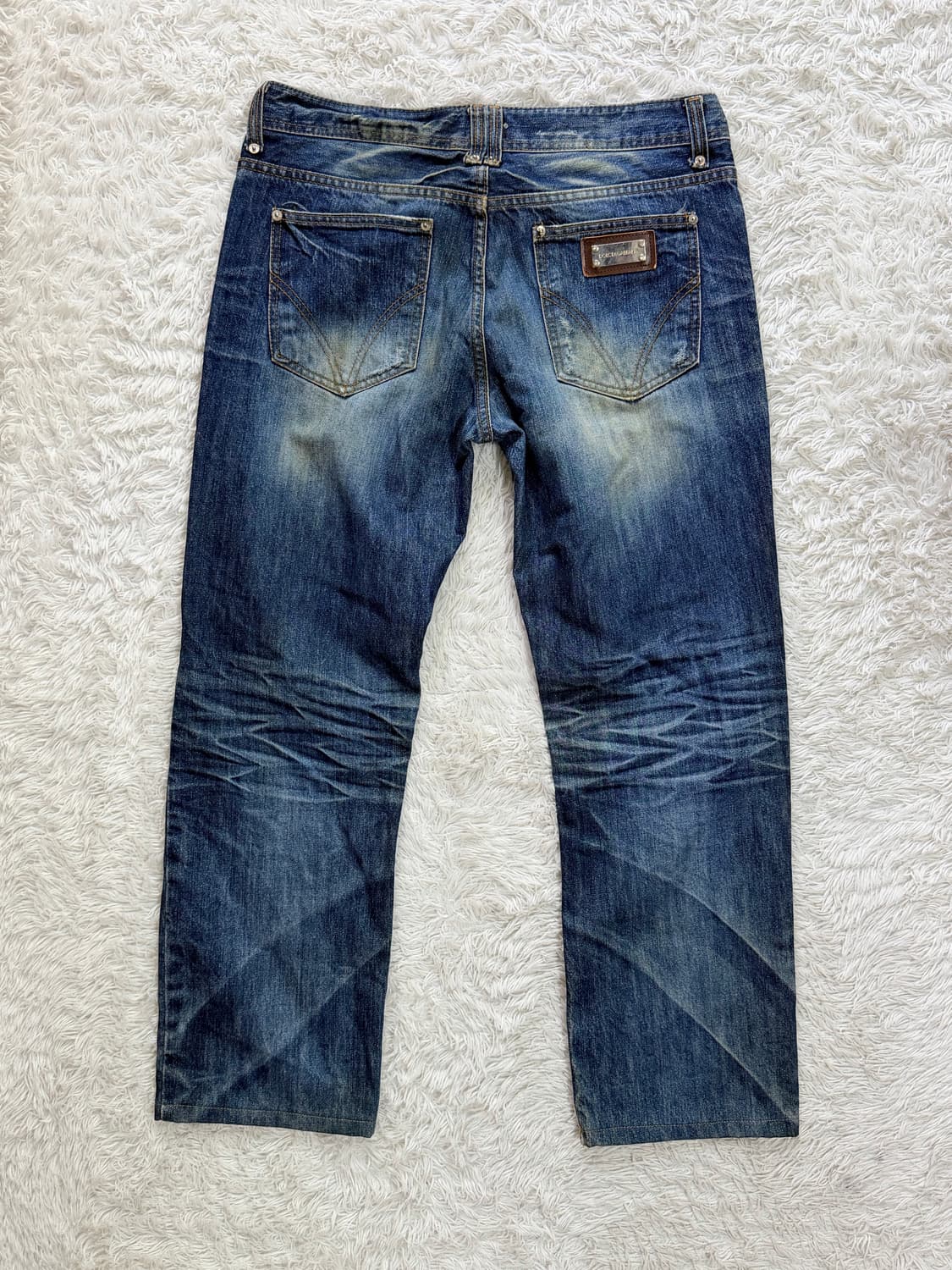 돌체앤가바나 (D&G) 빈티지 워싱 데님 팬츠 (Size 48) 상품이미지4