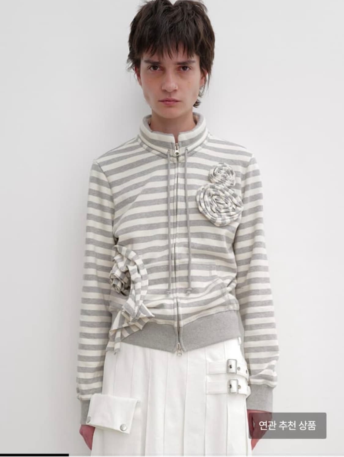 오픈와이와이 스트라이프 집업 M사이즈 상품이미지1