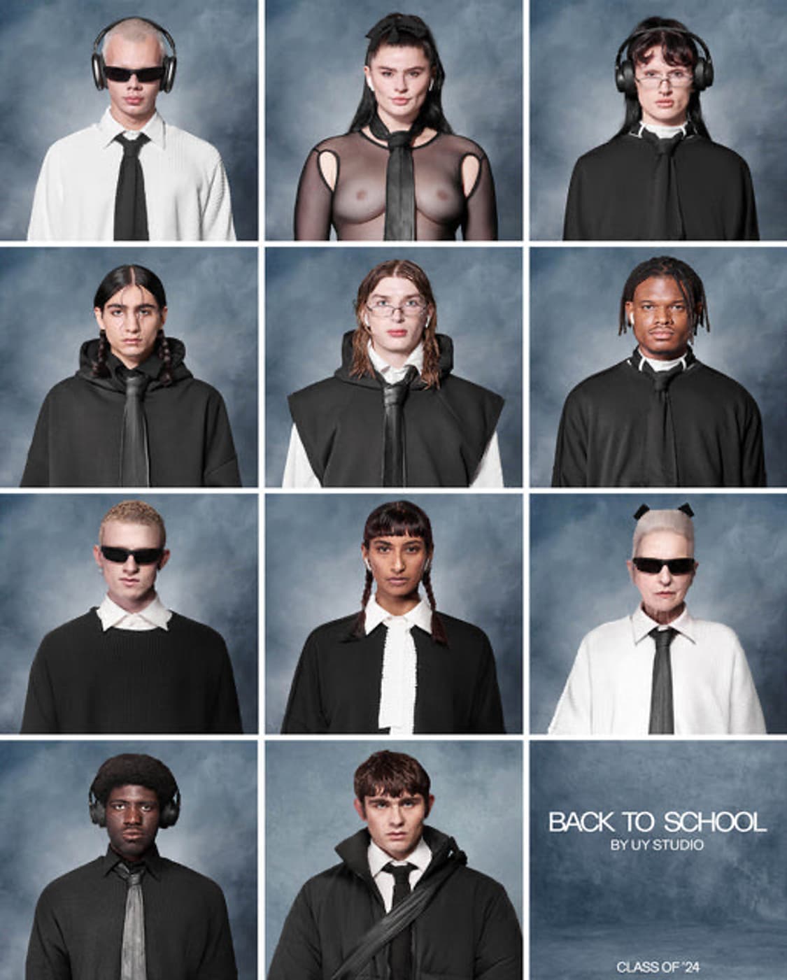 UY STUDIO 레더 넥타이 상품이미지2