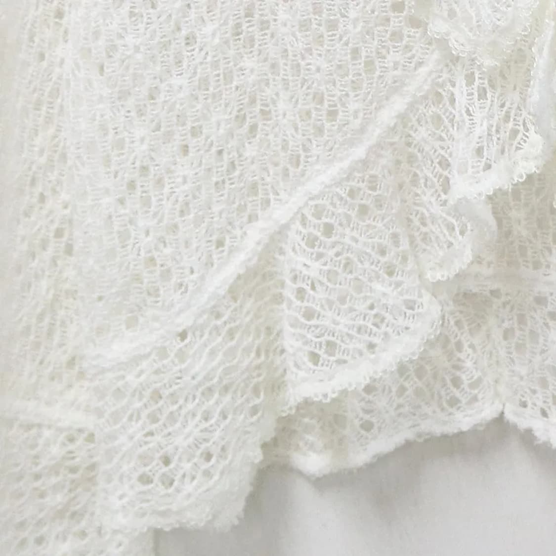 꾸레쥬 프릴 레이스 가디건 66115 상품이미지6