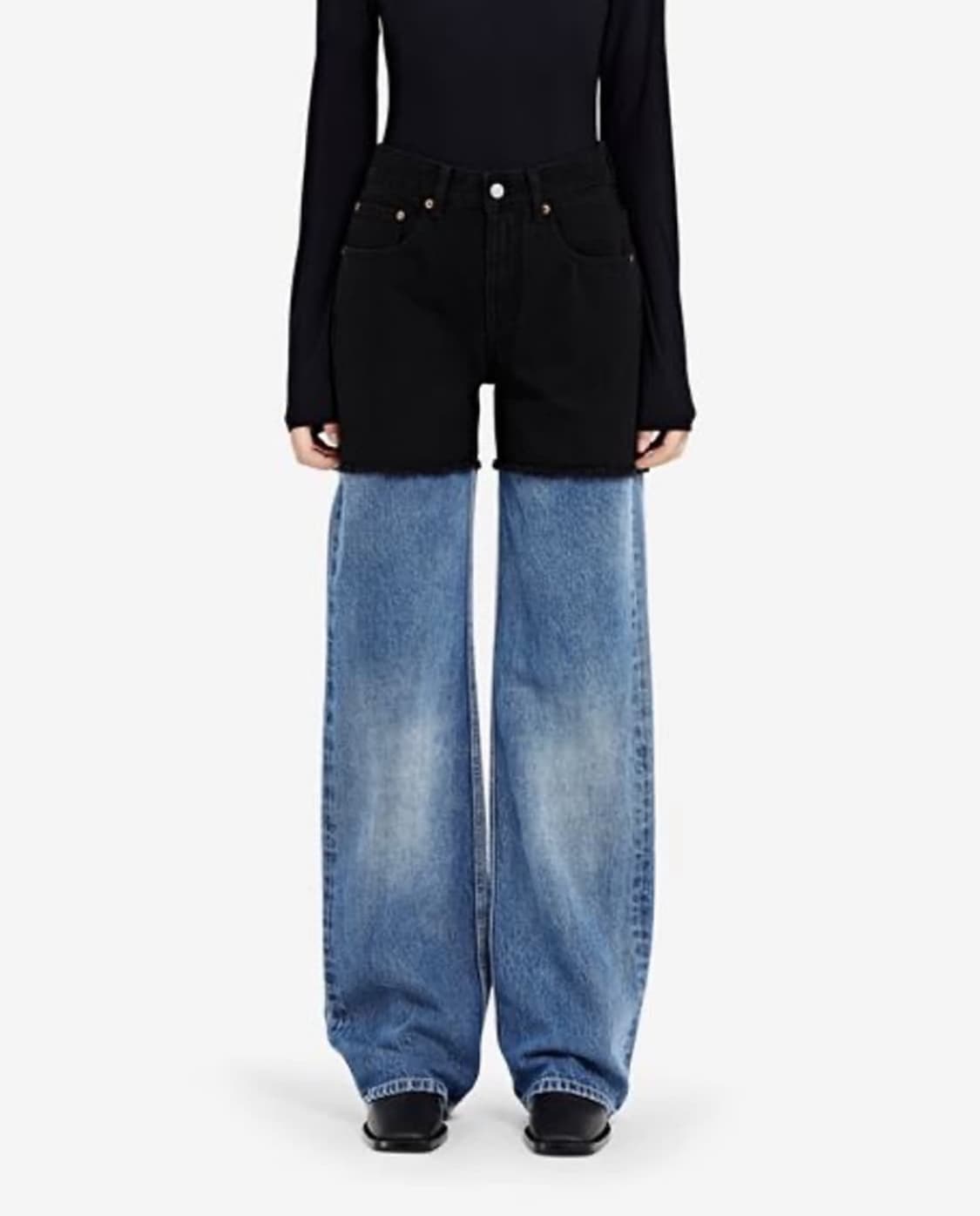 mm6 메종 마르지엘라 투톤 데님 팬츠 40 상품이미지1