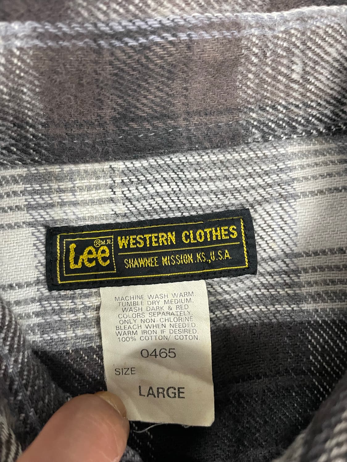 Jpn vtg LEE 플란넬 웨스턴셔츠 상품이미지5