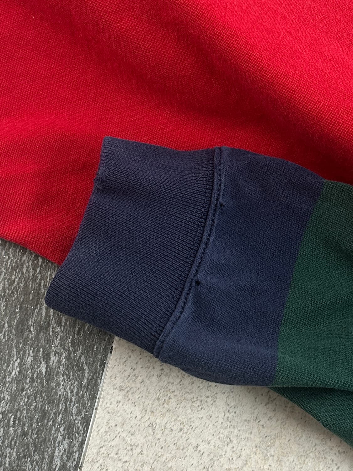 폴로 랄프로렌 빅패치 컬러블록 럭비 카라 티셔츠 상품이미지7