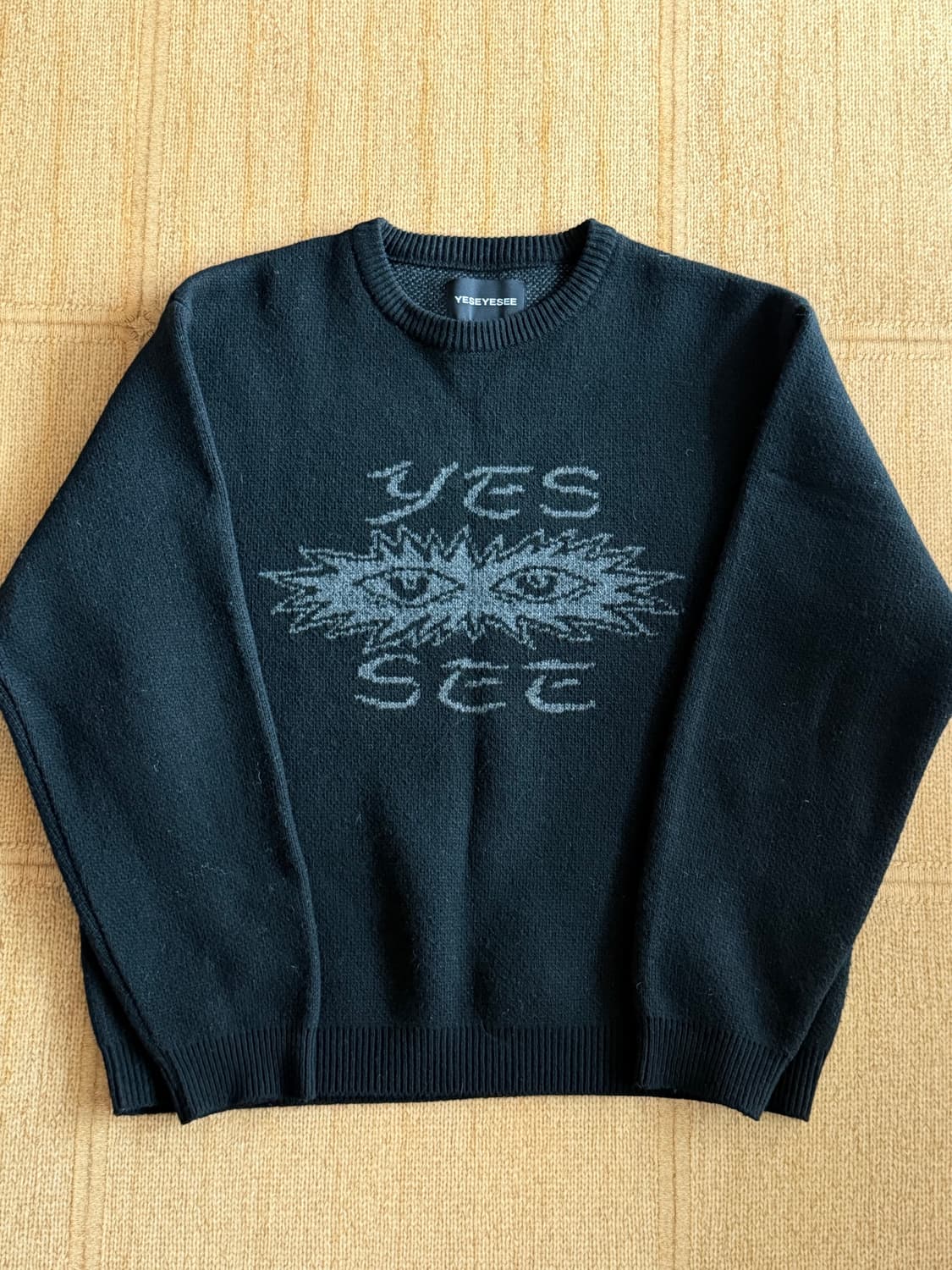 예스아이씨- Eye Knit Pullover Sweater Black 상품이미지4