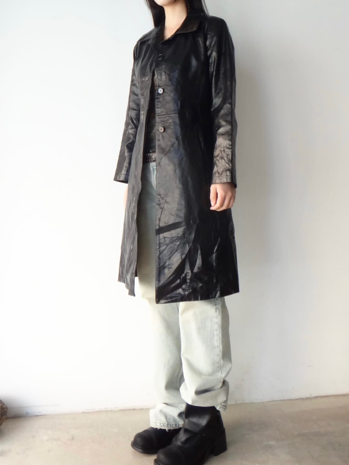 SURELLE JUILLET Crankle leather jacket 상품이미지7