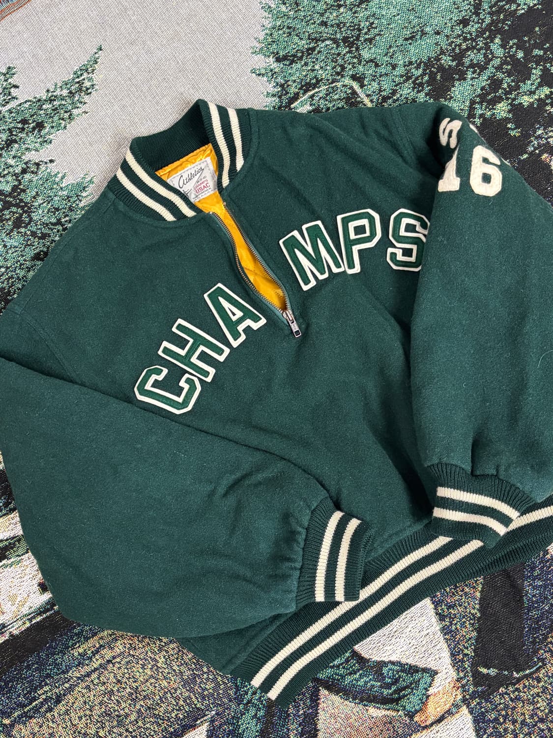 아메리칸 빈티지 athletics 하프집업 상품이미지2