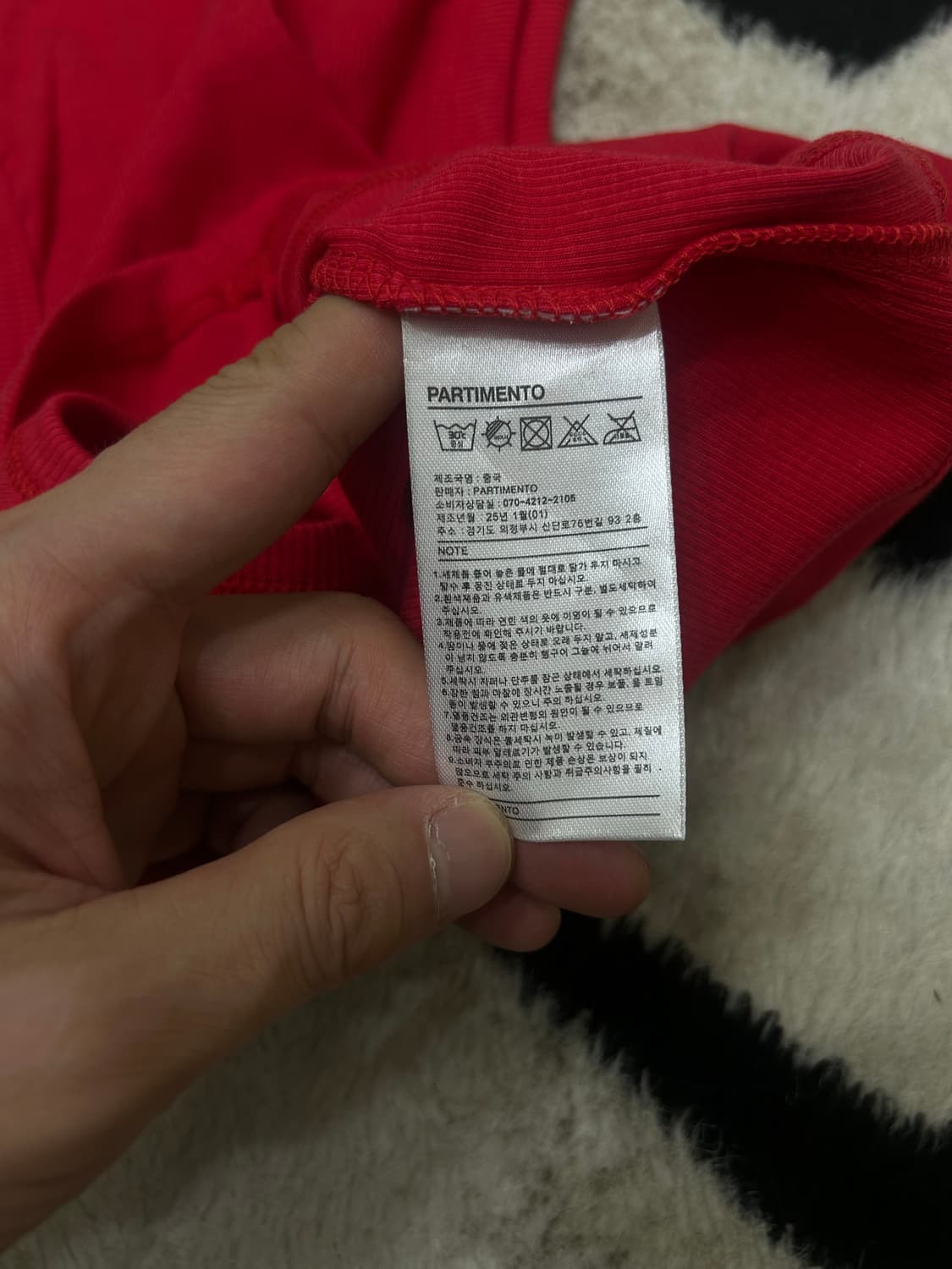 [os]파르티멘토 우번 컷 아웃 탱크탑/레드 상품이미지4