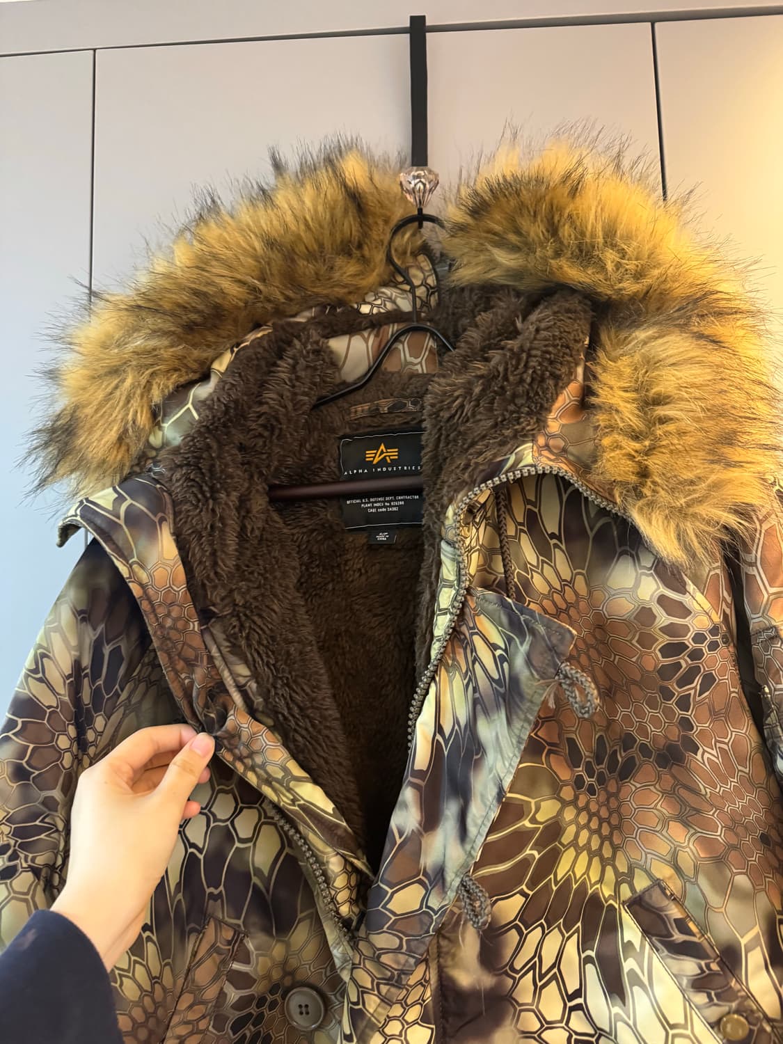 스투시 X 알파 크립텍 N2B 숏파카 하이랜더 s 상품이미지2