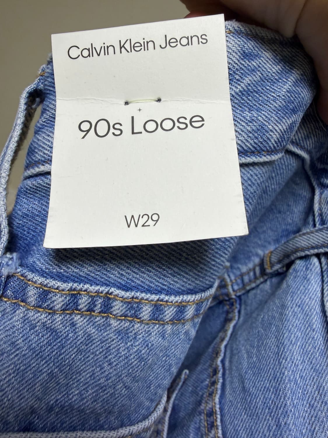 캘빈클라인 진스 90s 루즈핏 연청바지 상품이미지3