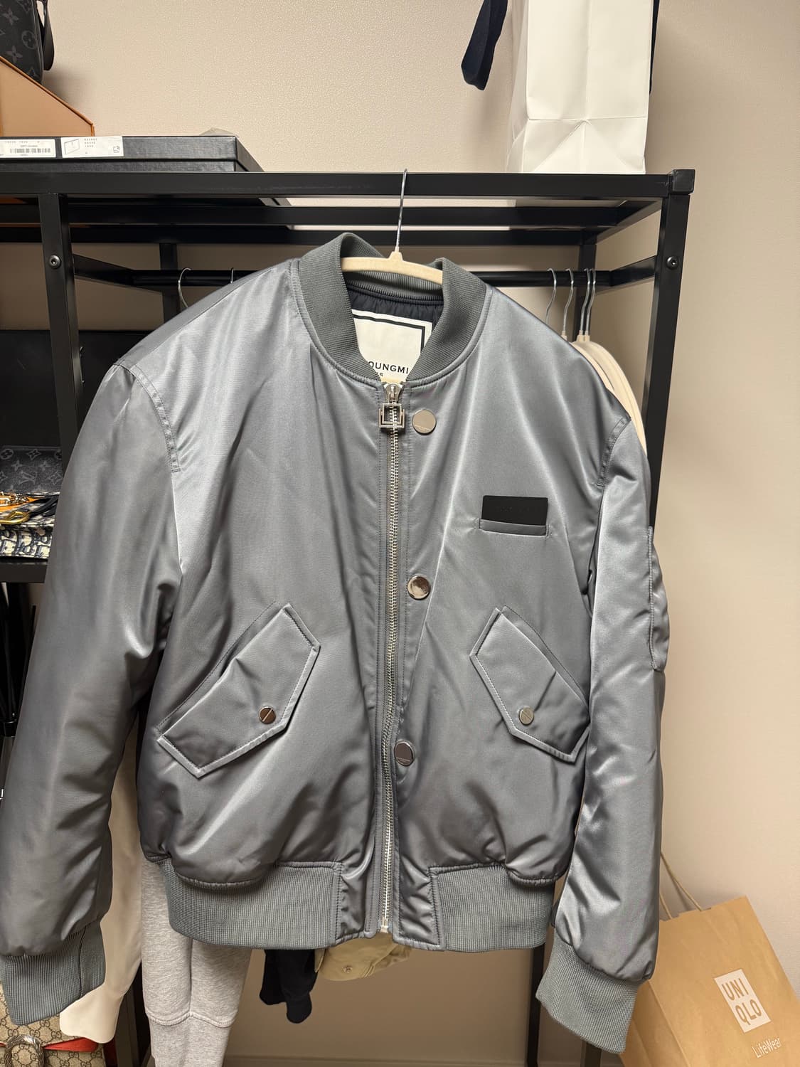 우영미 백로고 ma-1 봄버자켓 46  상품이미지1