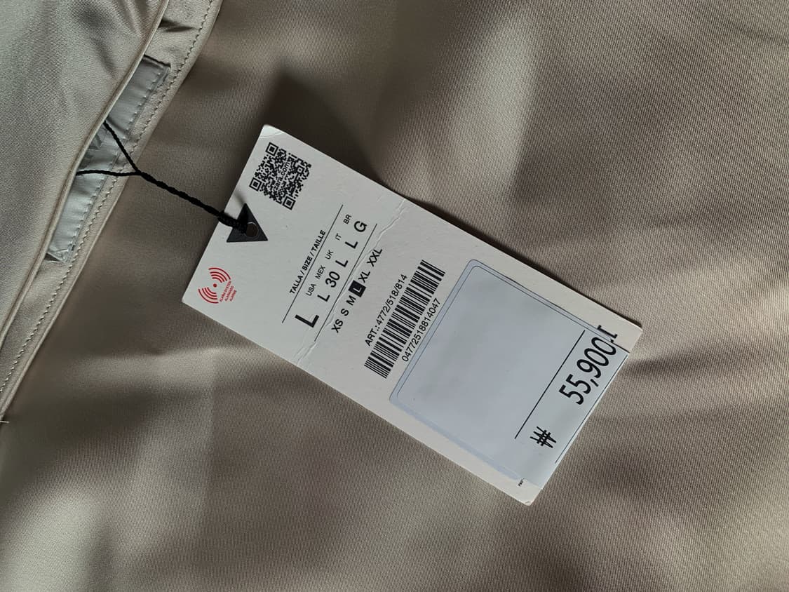 자라 레이스 새틴 스커트 (L) 상품이미지3