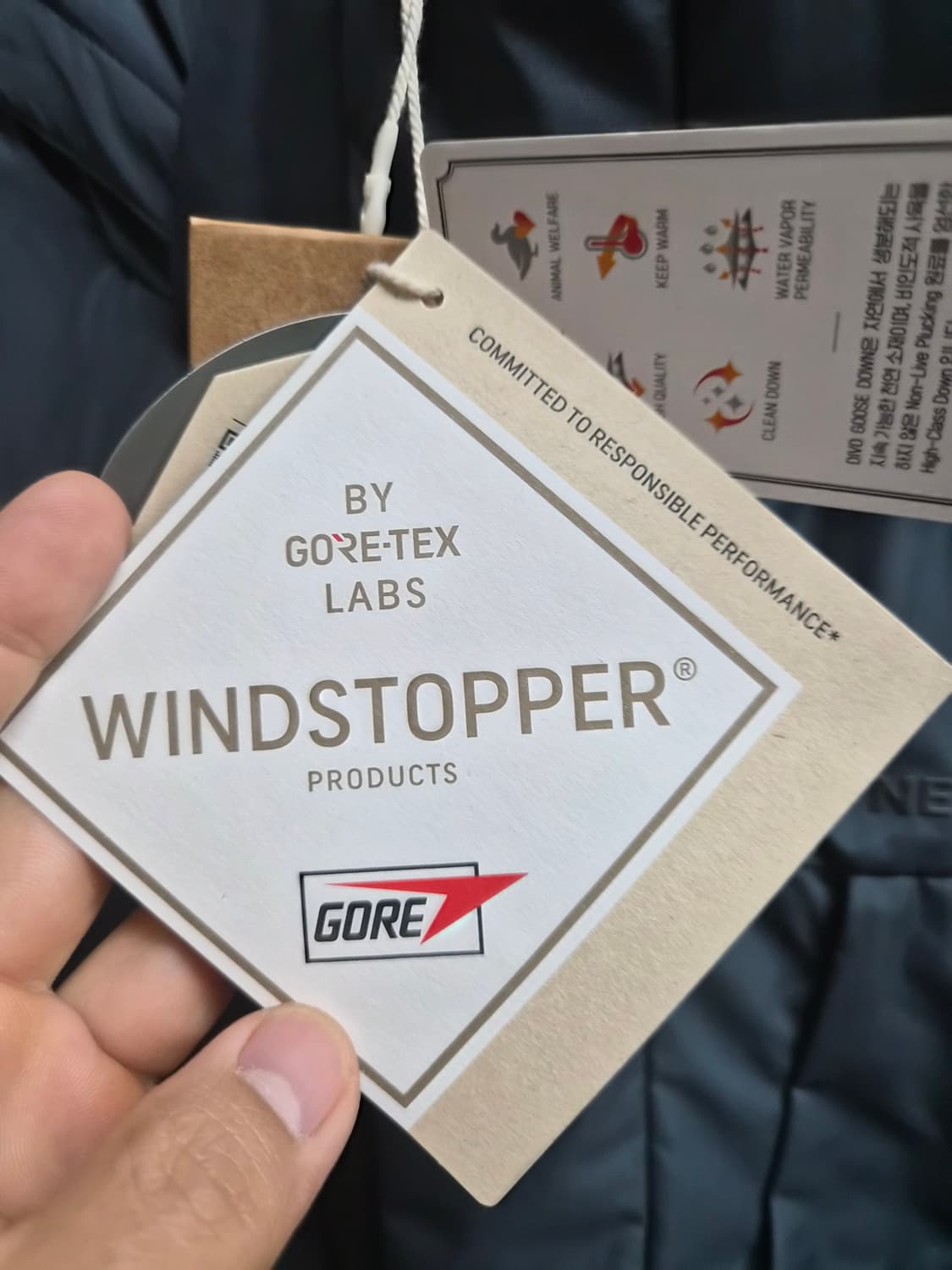 새제품 XL) NEPA 네파 윈드스토퍼 구스다운 패딩 팝니다 상품이미지8