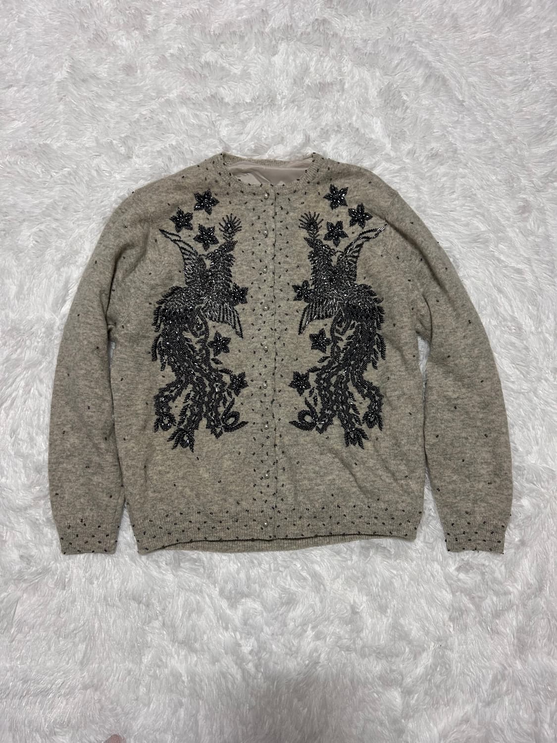 oriental cubic detailed knit cardigan  상품이미지2