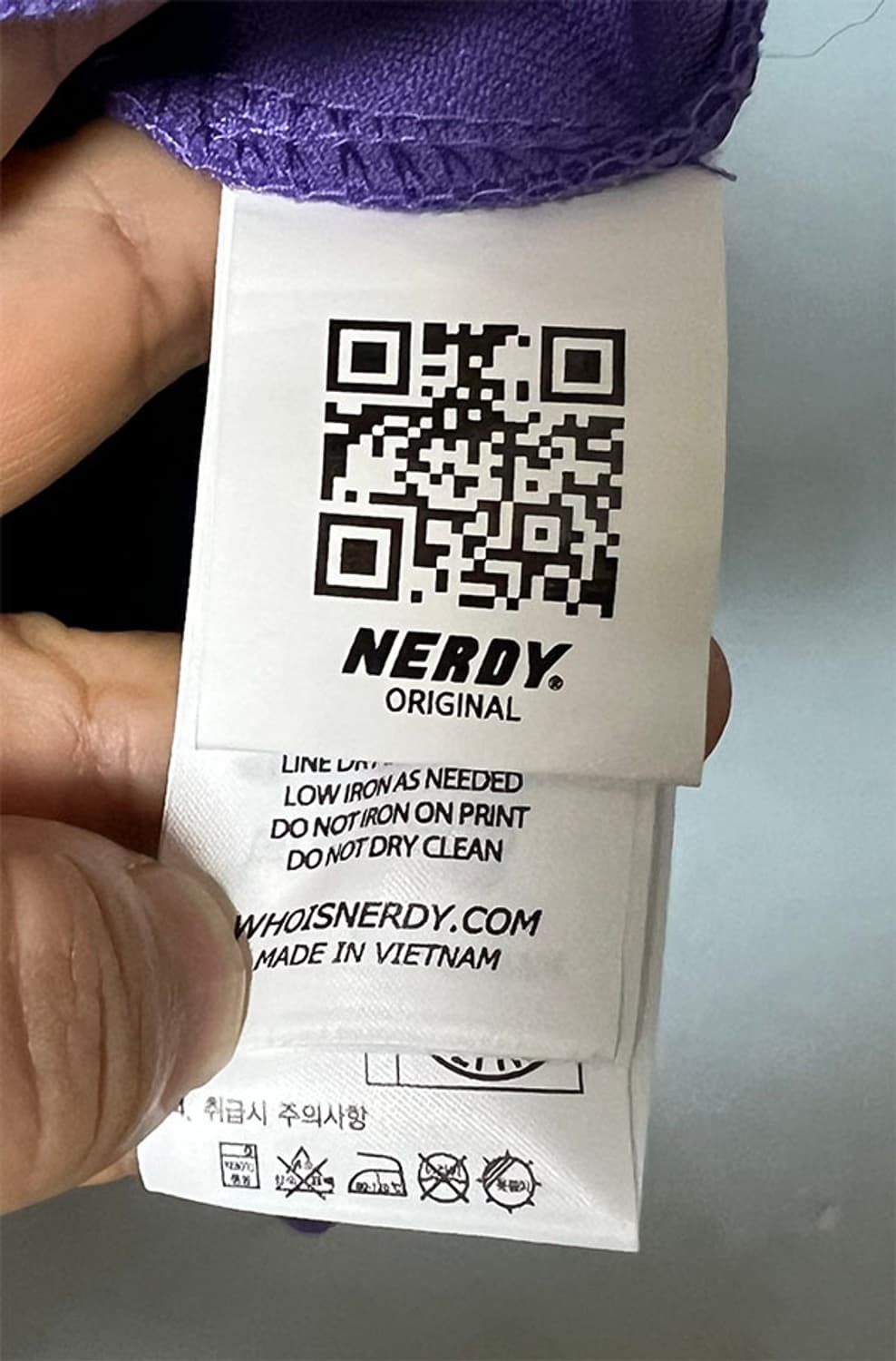 NERDY 널디 남자 트랙탑 오버핏 퍼플 춘추 XXL 110 상품이미지5