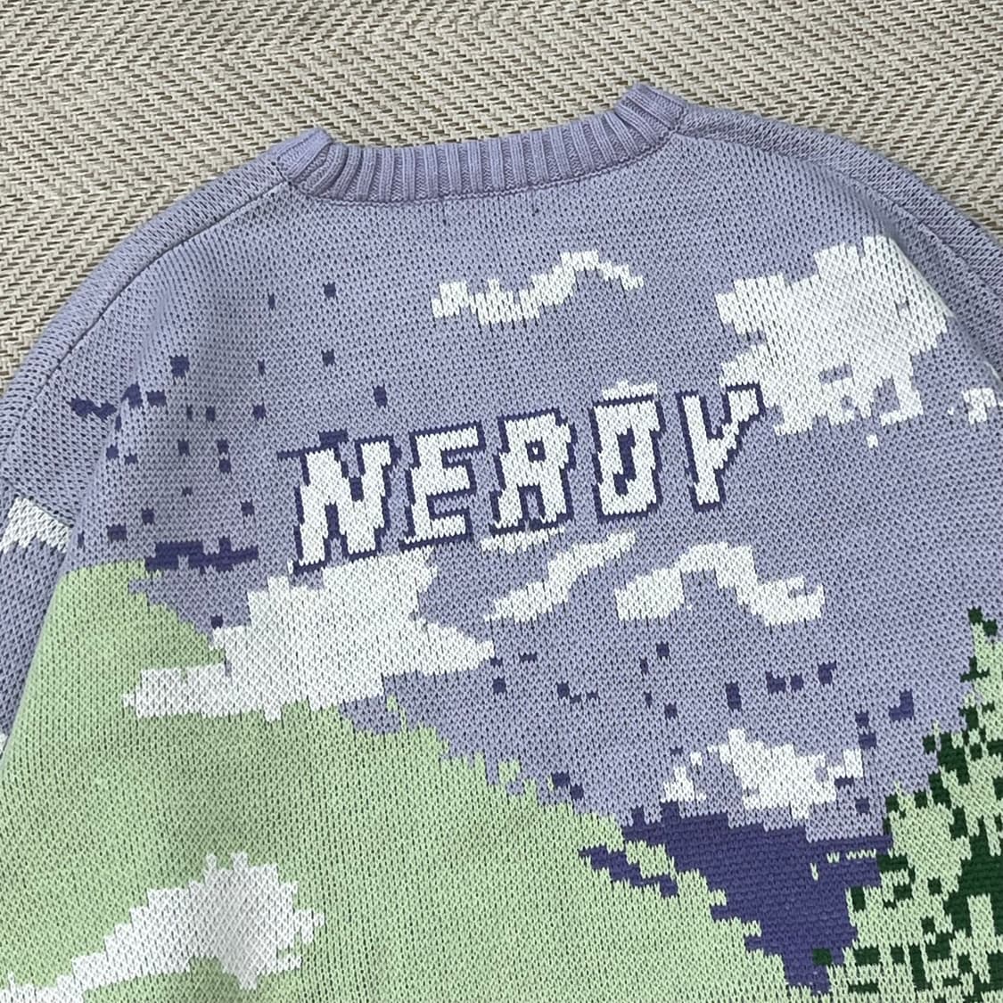 널디 랜드스케이프 패턴 니트 r3233 상품이미지4