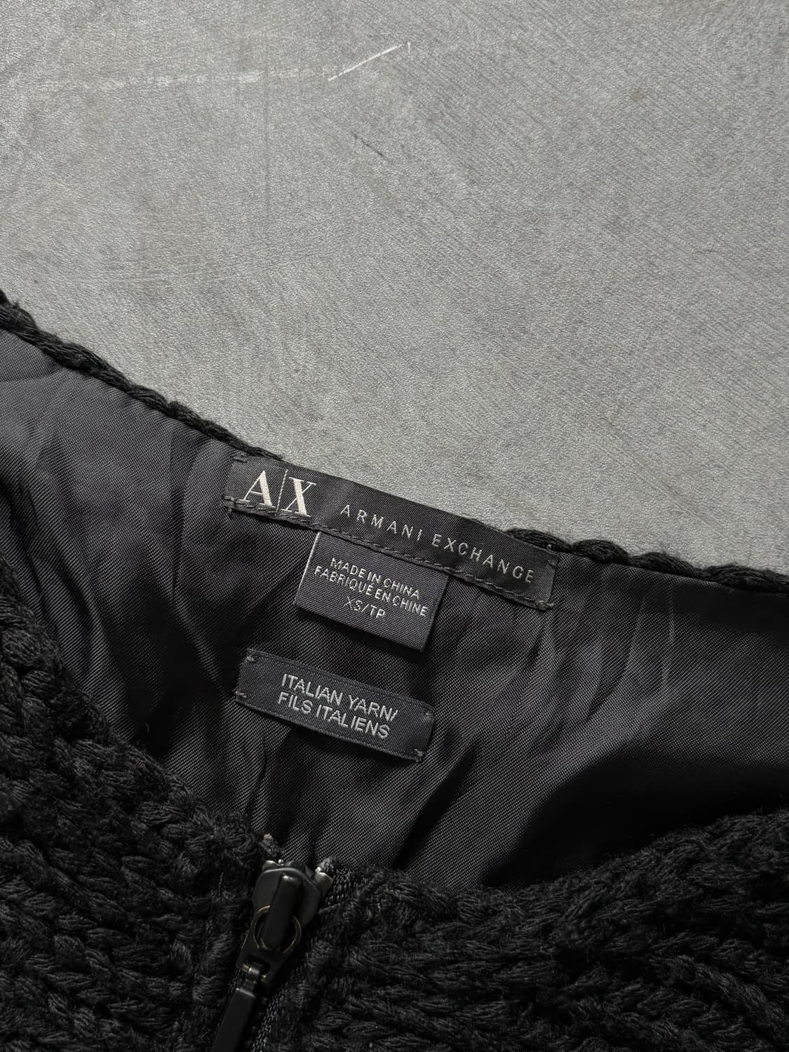 Armani Exchange 아르마니 익스체인지 블랙 니트 집업 상품이미지7