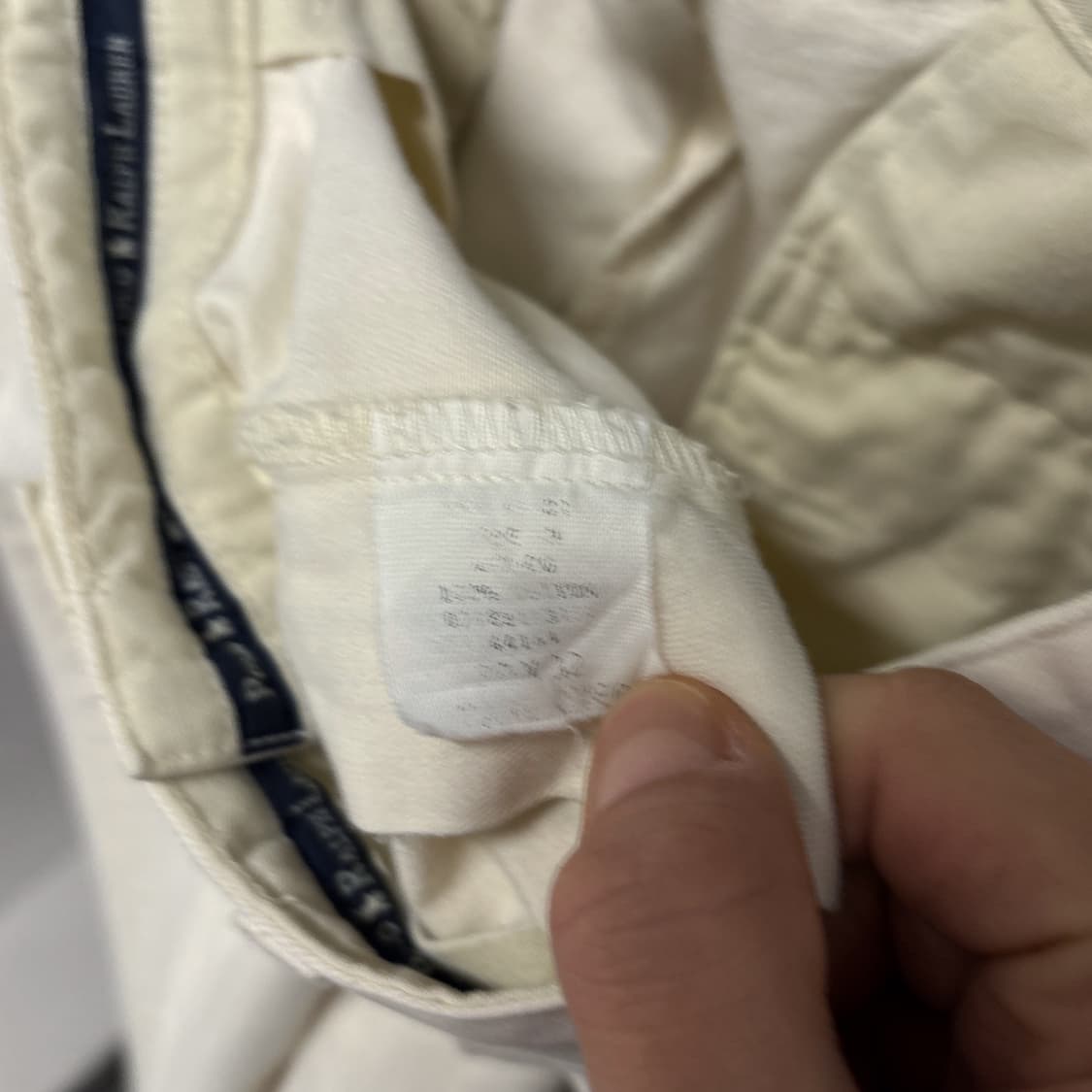 90s 폴로 랄프로렌 해먼드 클래식 투턱 치노팬츠 아이보리 N728 상품이미지10