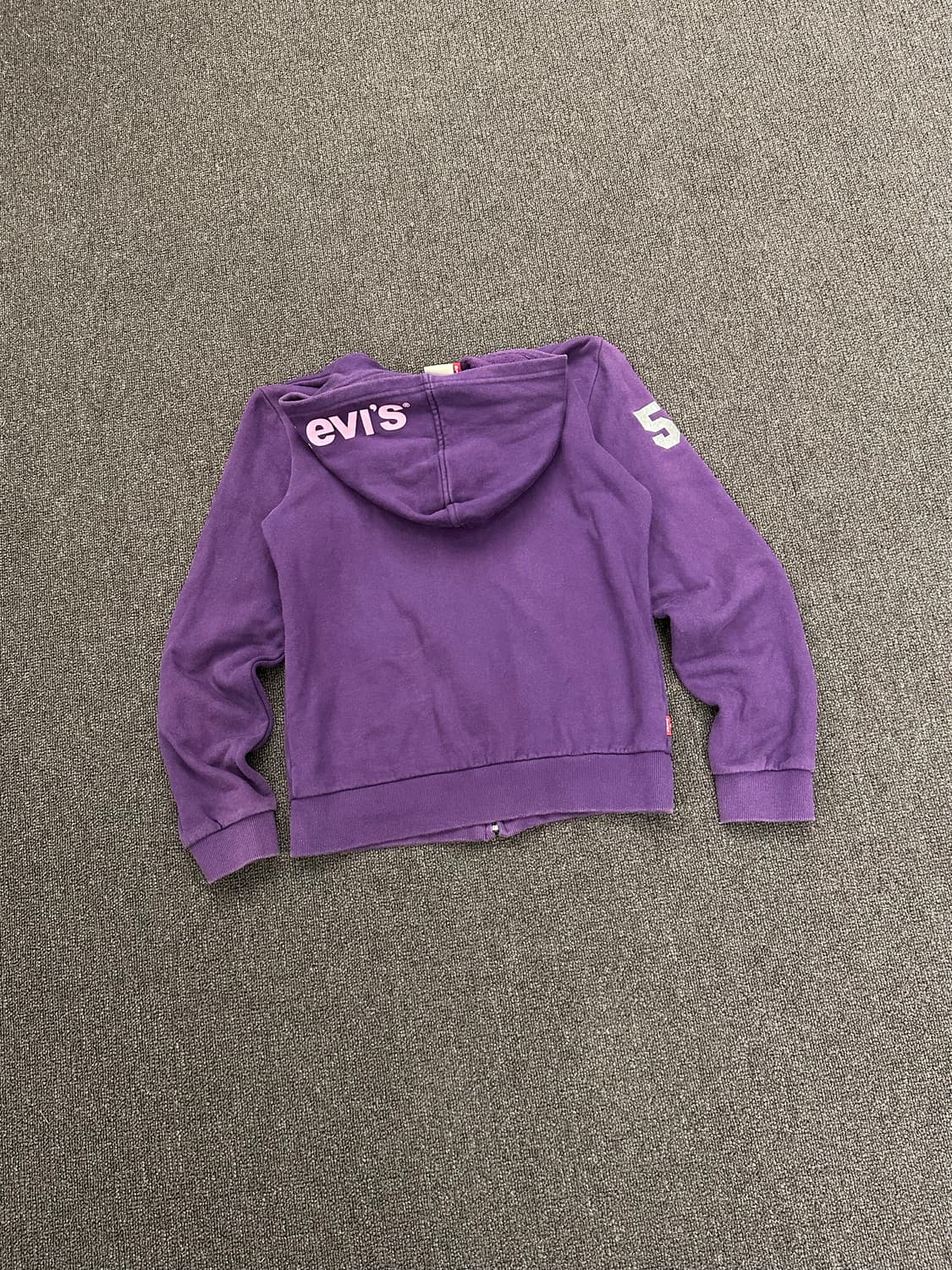 155)리바이스 빈티지 여성 크라운 큐빅 패치 퍼플 후드집업 상품이미지8