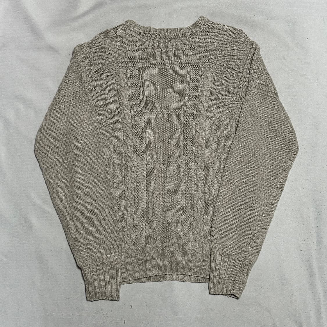 M 폴로랄프로렌 라이트 아이보리 케이블 니트 상품이미지3