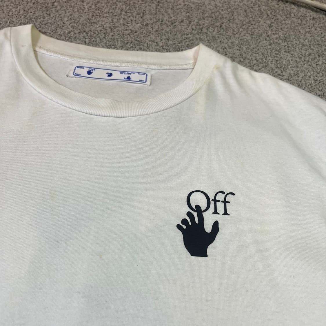 오프 화이트 파스칼 애로우 반팔 티셔츠 상품이미지4