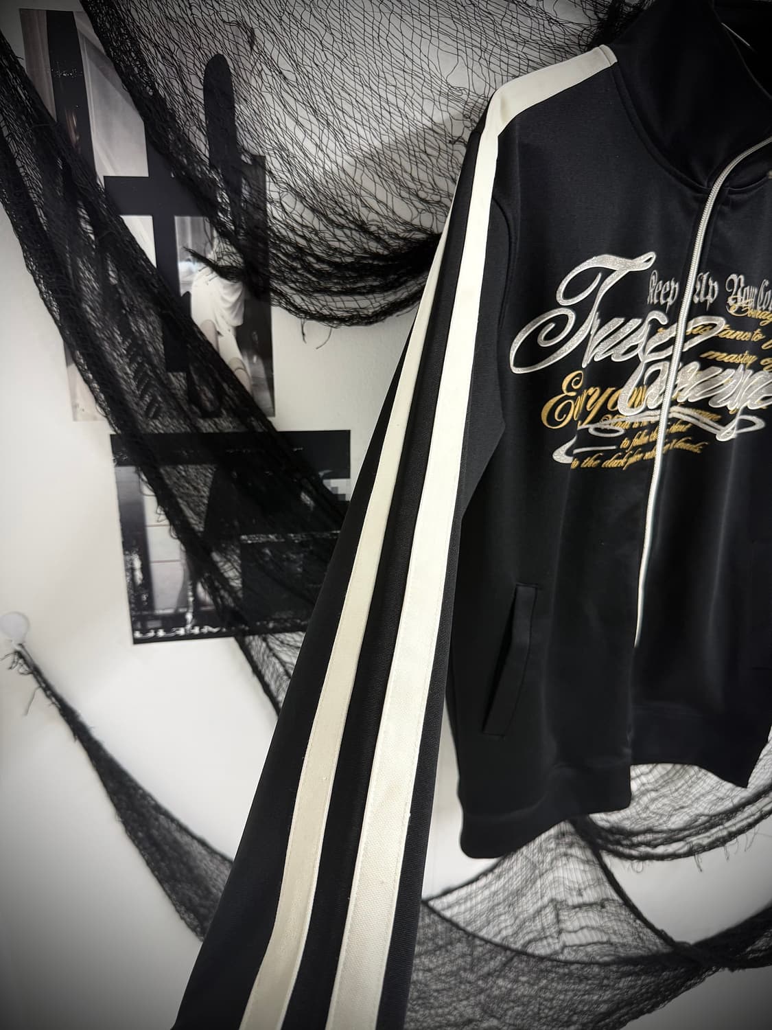 00s printing cross zipper jersey 상품이미지4