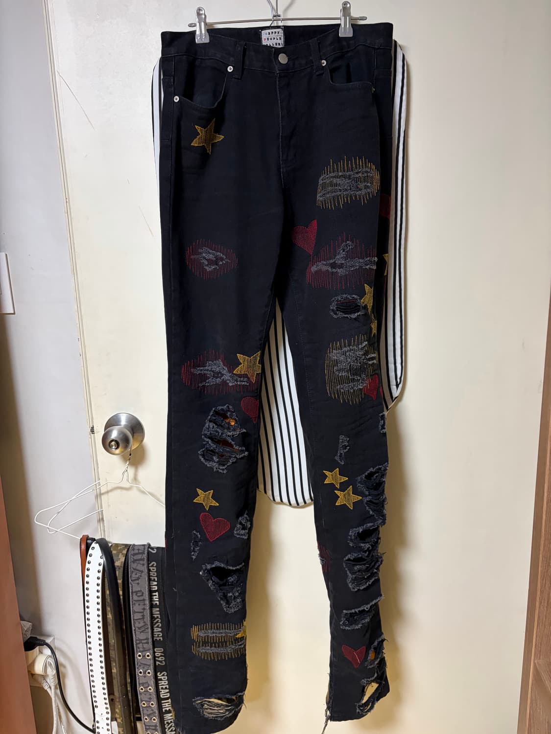 해피피플갤러리 흑청 보로 데님 32 상품이미지1