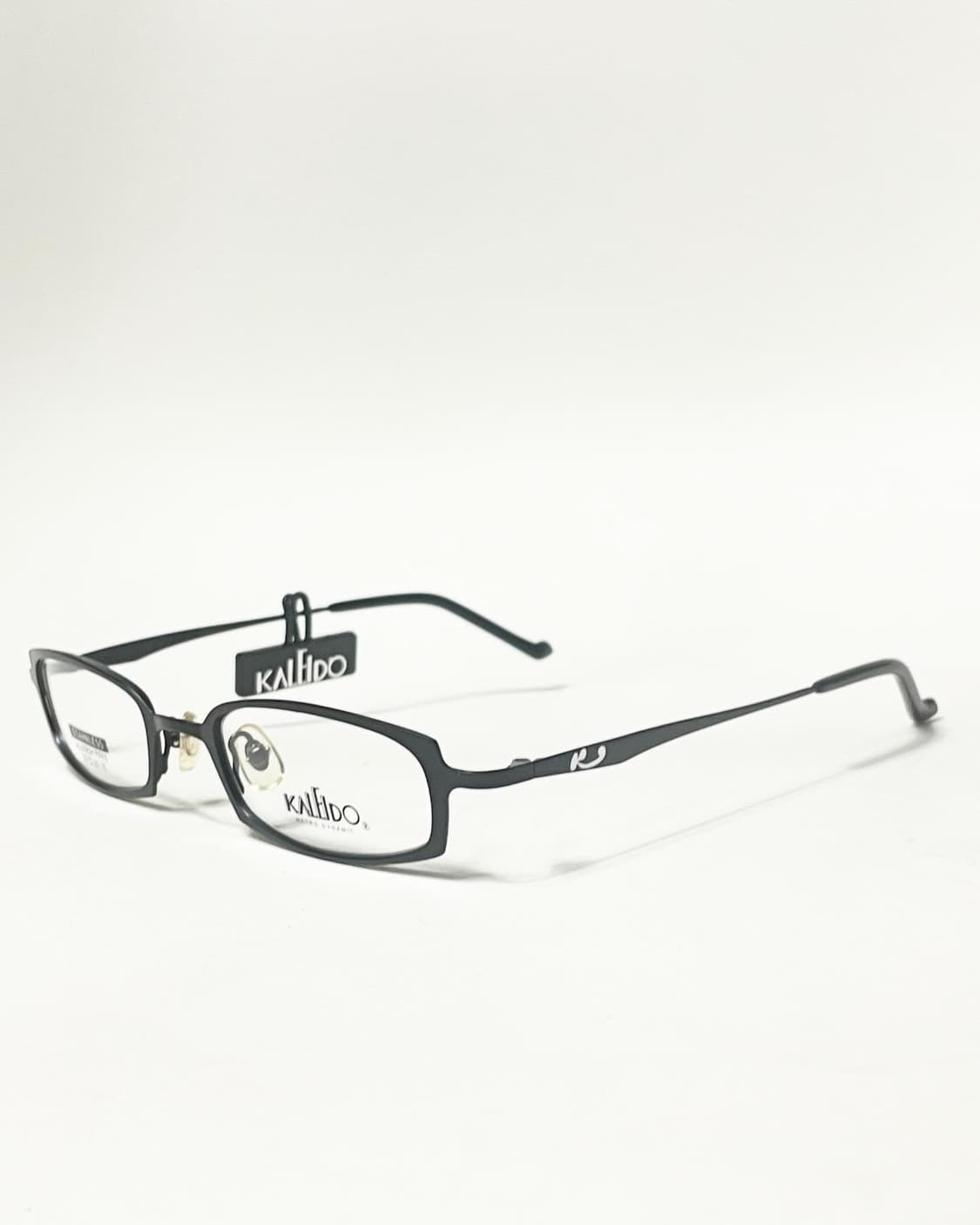 KALEIDO 슬림 스퀘어 블랙 빈티지 안경 상품이미지3