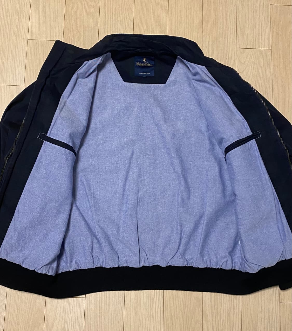 브룩스브라더스 왁스 블랙와치 해링턴 자켓  M 상품이미지4