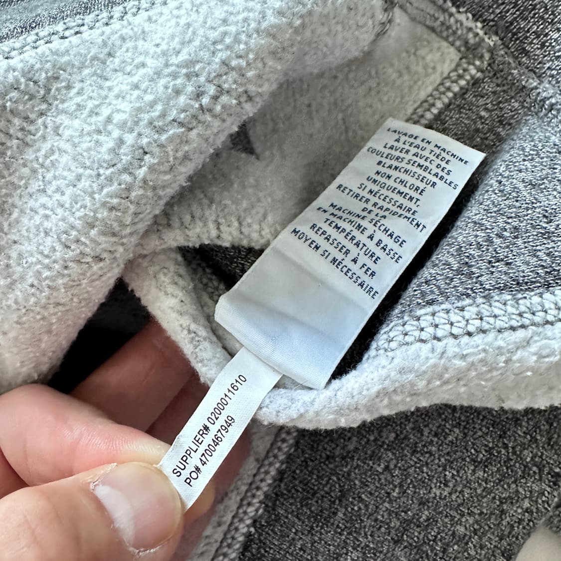 폴로 랄프로렌 그레이 써멀 후드집업 L 상품이미지6