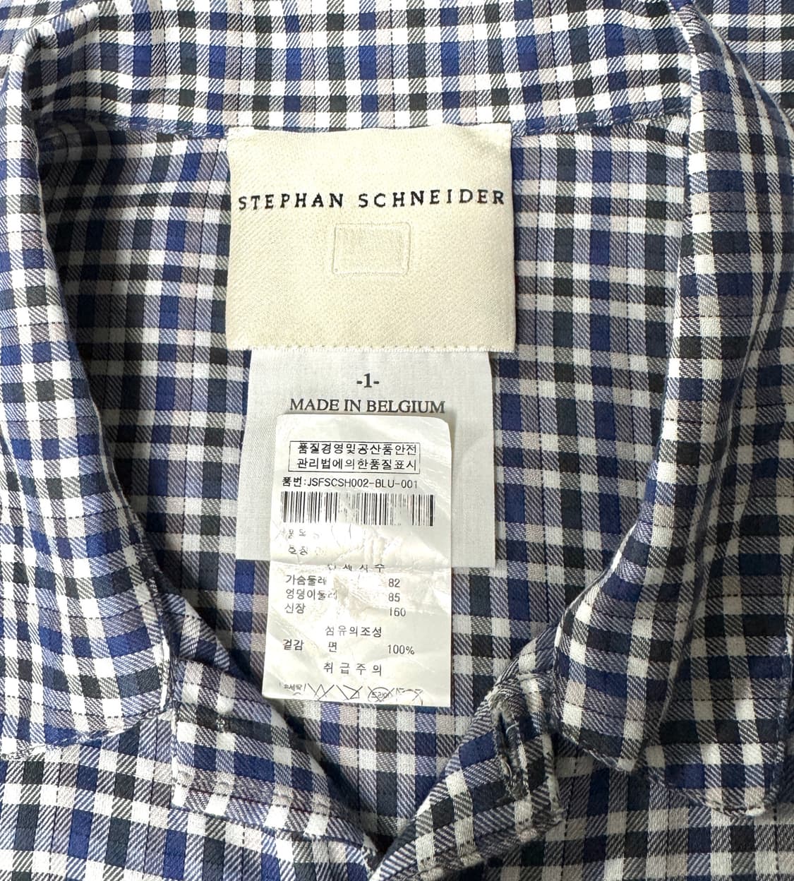 STEPHAN SCHNEIDER 스테판 슈나이더 체크 7부소매 히든버튼  상품이미지5