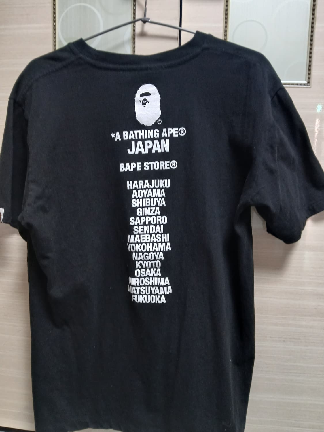 베이프 제팬 에이프 헤드 티셔츠 블랙  상품이미지2