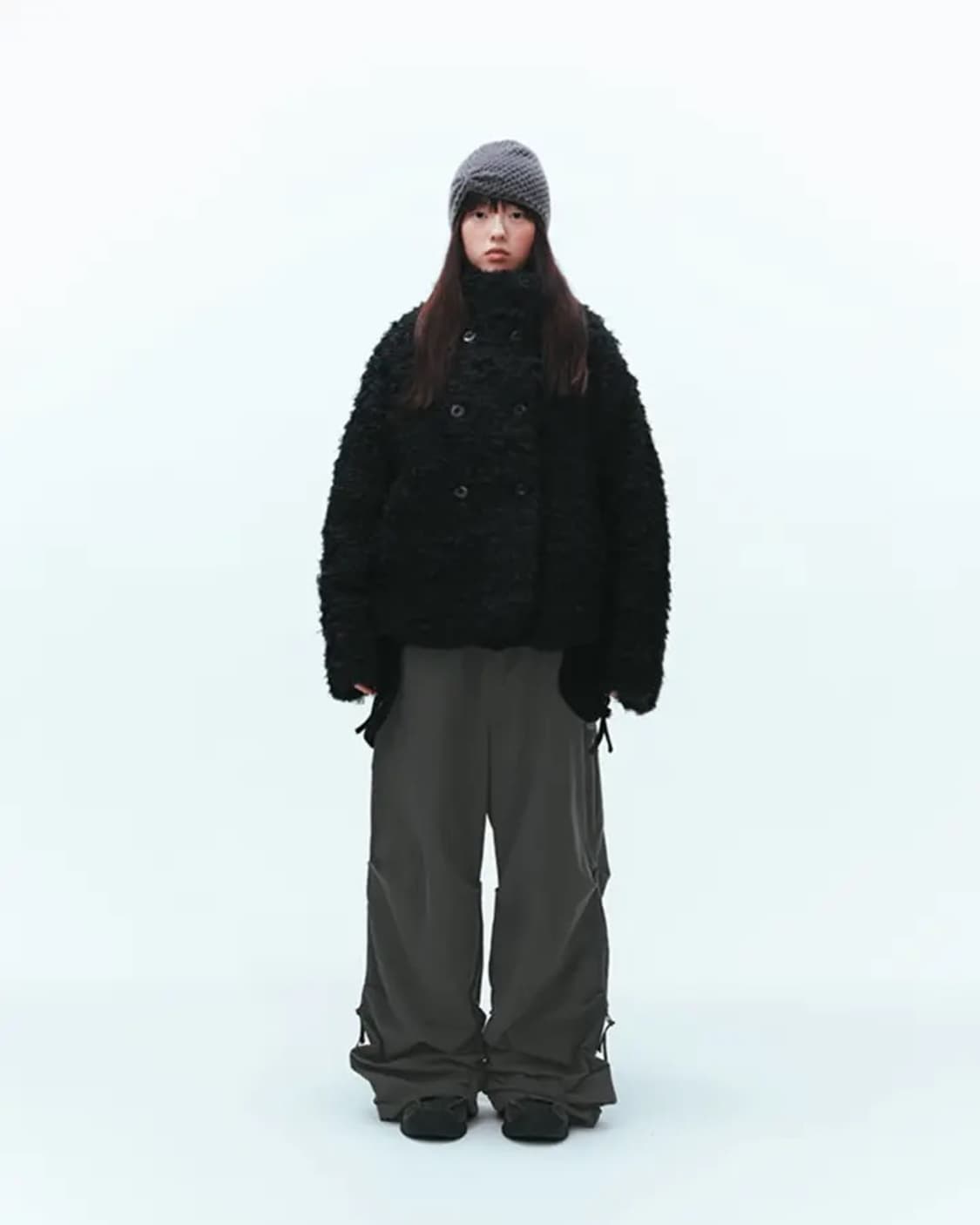 코이세이오 헤어리 퍼 자켓 블랙 상품이미지1