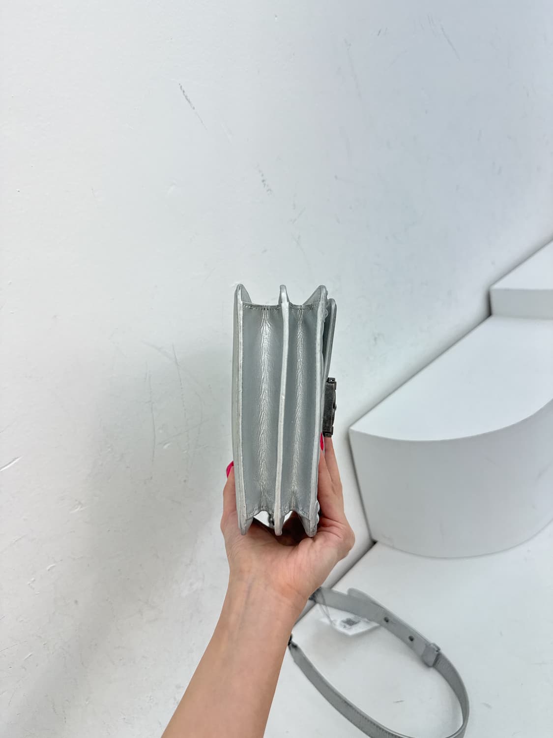 샤넬 보이 샤첼백 엔틱은장 실버 크로스백 상품이미지5