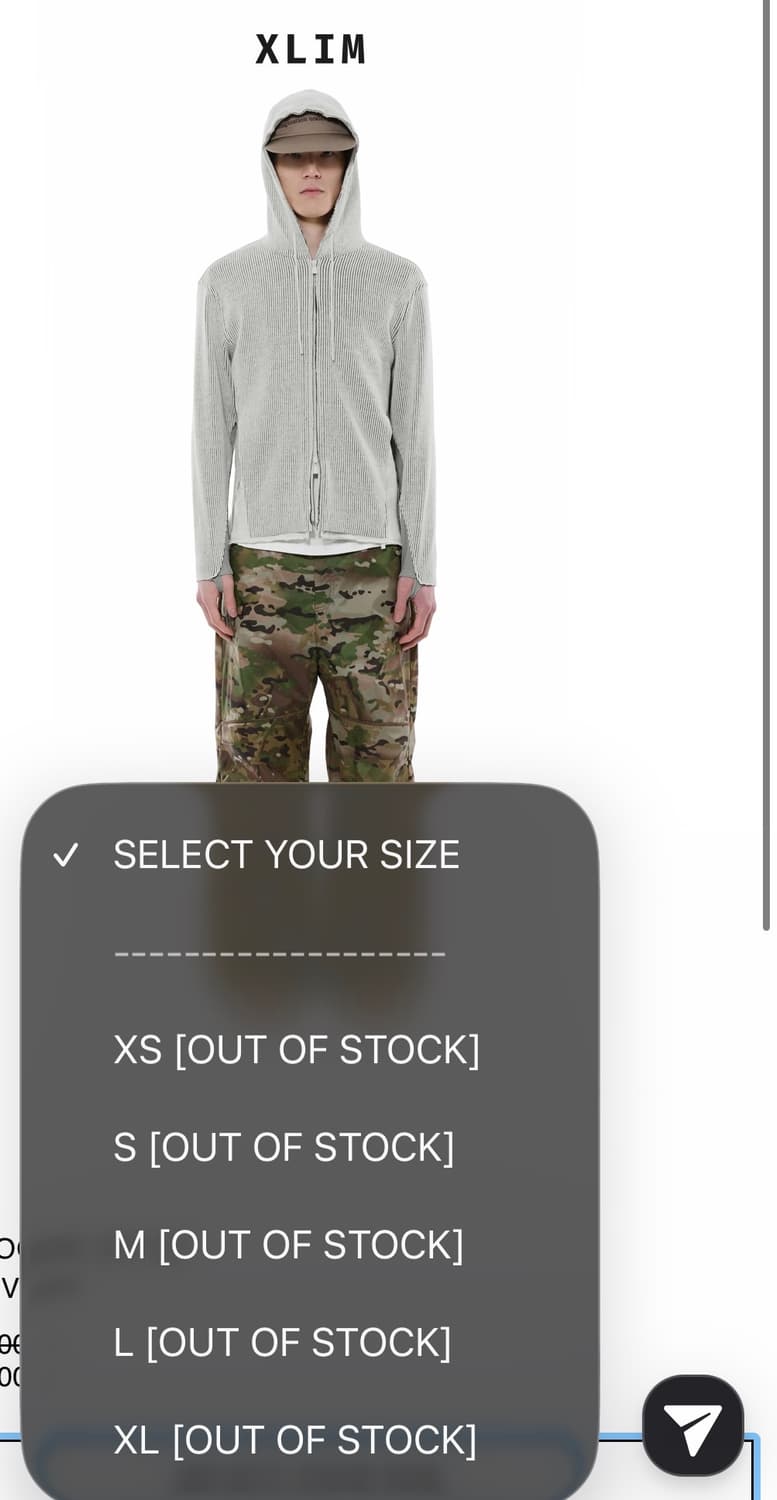 Xlim ep9 01 hoodie zip up M 상품이미지1