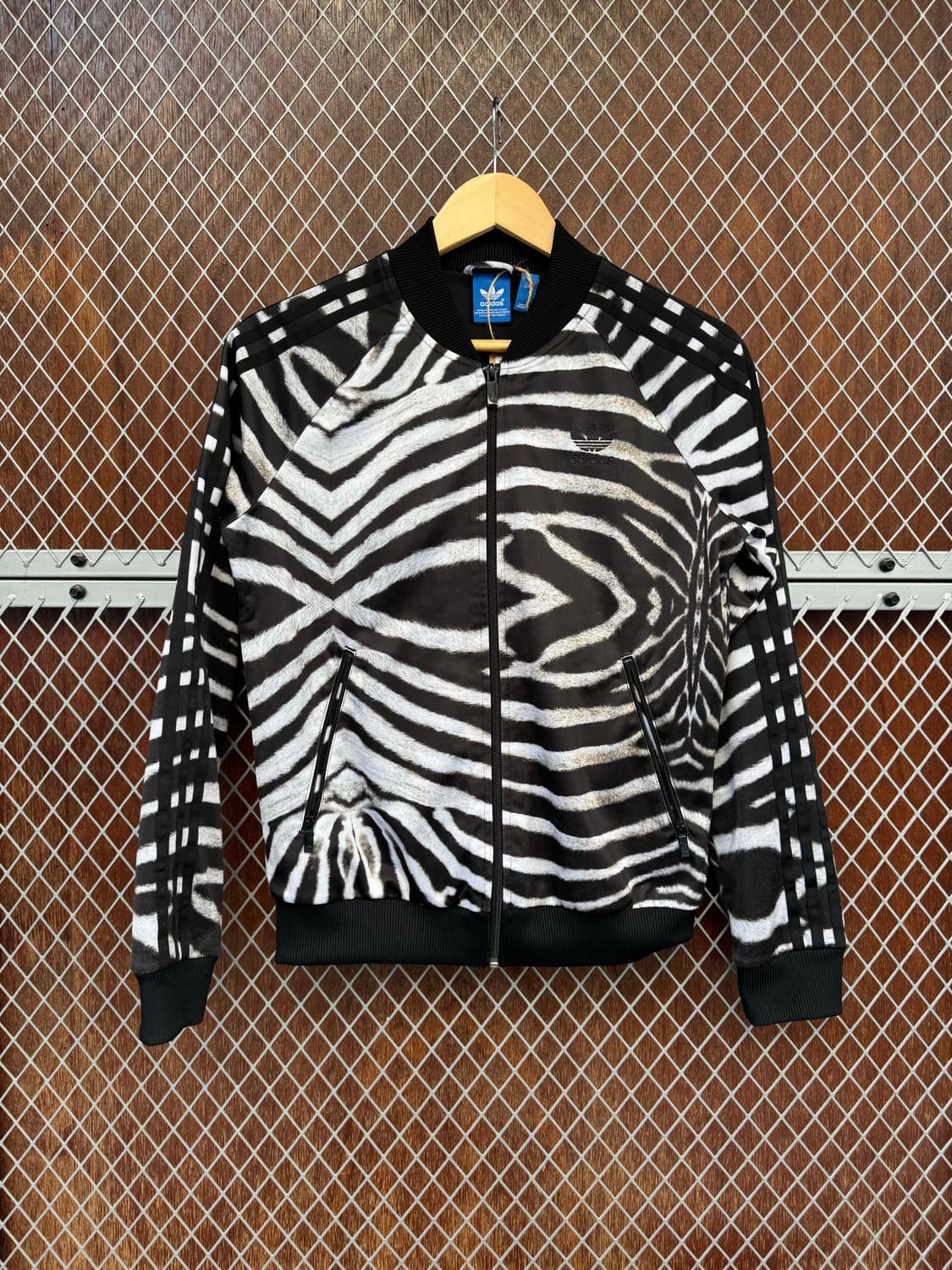 아디다스 슈퍼컬 지브라 페턴 올드스쿨 y2k 져지 트랙탑 자켓 S 상품이미지1