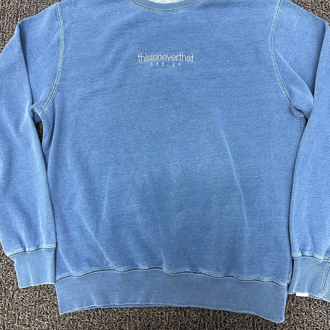 디스이즈네버댓 청 워싱 맨투맨 M 상품이미지3