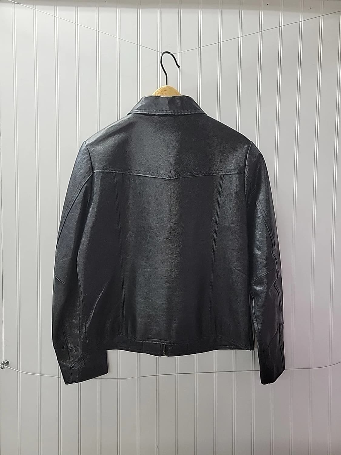 올드 갭 빈티지 블랙 레더 자켓 상품이미지2