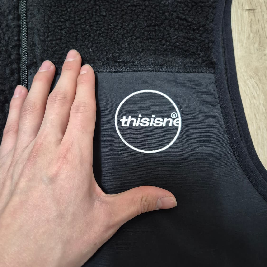 디스이즈네버댓 써클로고 플리스 후리스 조끼 S(90) 상품이미지4