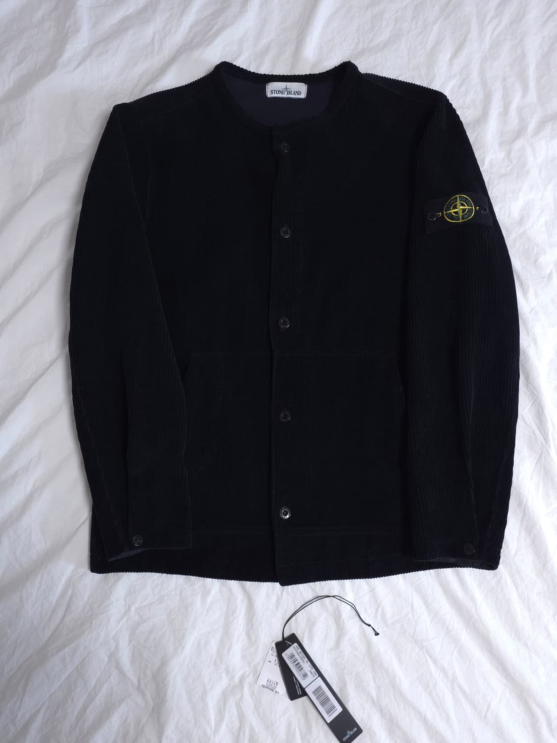 [L] 스톤아일랜드 18FW 코듀로이 오버셔츠 자켓 블랙 상품이미지2