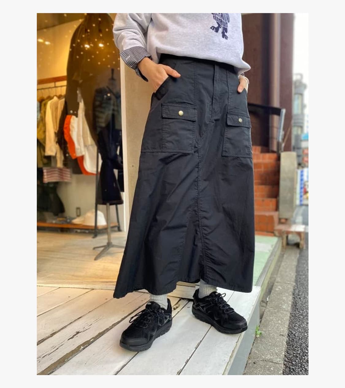 BEAMS BOY - 23SS COTTON BUSH SKIRT 상품이미지3