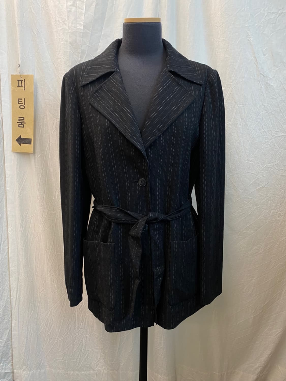 LAURA ASHLEY 스트라이프울자켓(M-L) 상품이미지1