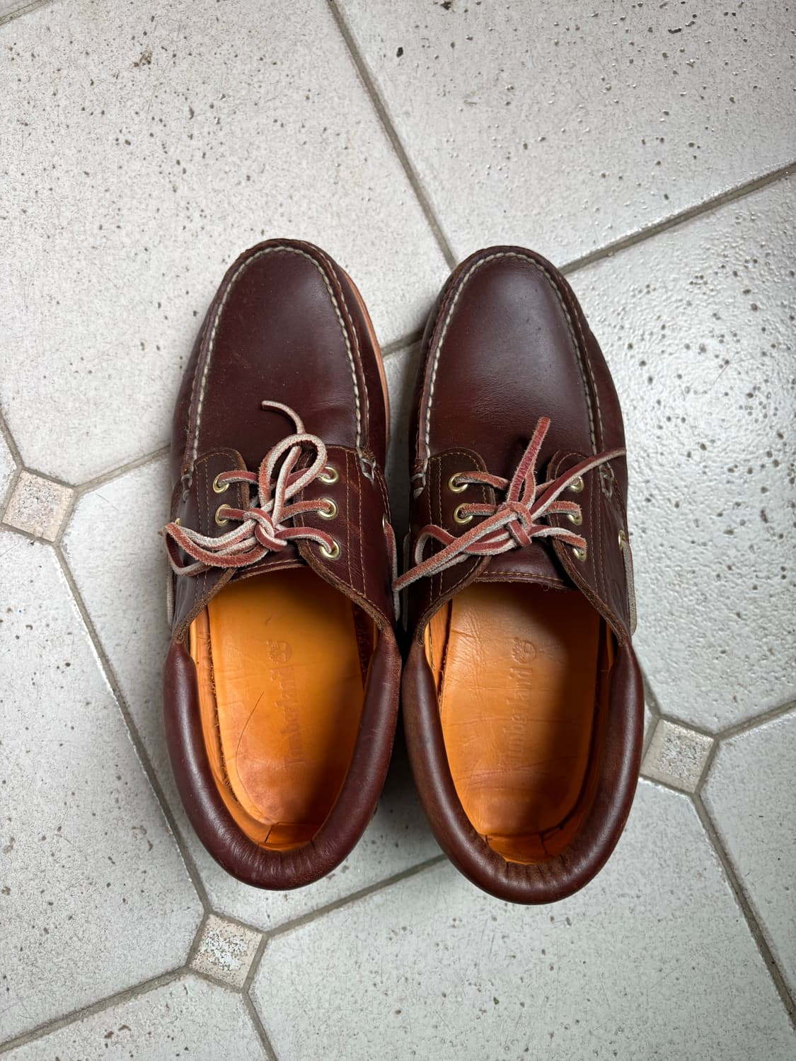 팀버랜드 보트슈즈 3아이 Brown 상품이미지2